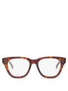 Matchesfashion.com Celine Eyewear - D Frame Tortoiseshell Effect Acetate Glasses - Womens - Tortoiseshell