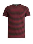 A.p.c. Crew-neck Striped-jersey T-shirt