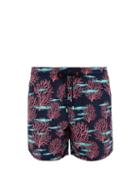 Matchesfashion.com Vilebrequin - Coral Print Shell Swim Shorts - Mens - Navy Multi