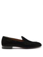 Matchesfashion.com Christian Louboutin - Style On The Nile Sequinned Velvet Loafers - Mens - Black