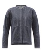 Matchesfashion.com Sara Lanzi - Stand-collar Denim Jacket - Womens - Denim