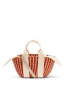 Matchesfashion.com Muu - Mini Ava Striped Straw Bag - Womens - Cream Multi