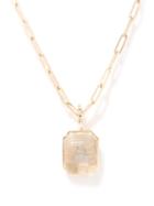 Mateo - Diamond & 14kt Gold Alphabet Charm A-z - Womens - Diamond
