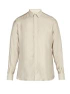 Matchesfashion.com Saint Laurent - Point Collar Shirt - Mens - Grey