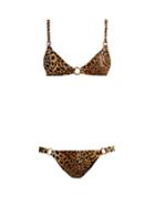 Matchesfashion.com Melissa Odabash - Montenegro Animal Print Bikini - Womens - Leopard