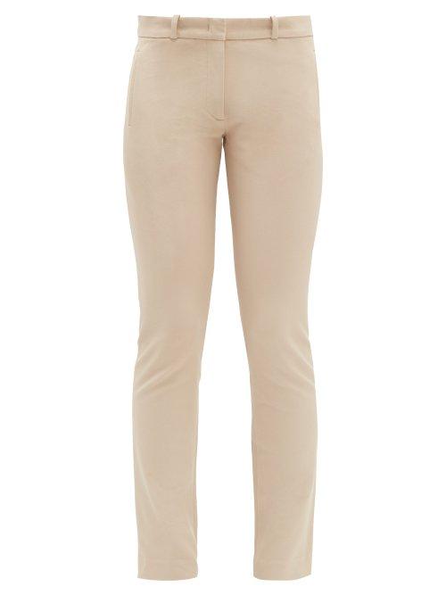 Matchesfashion.com Joseph - New Eliston Stretch Twill Slim Leg Trousers - Womens - Beige