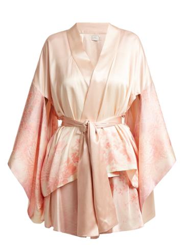 Hillier Bartley Floral-print Silk Kimono Jacket