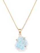Crystal Haze - Larimar & 18kt Gold-plated Necklace - Womens - Blue Gold