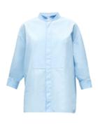 Matchesfashion.com Marni - Wing-tip Collar Cotton-poplin Shirt - Womens - Light Blue