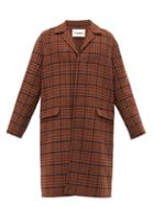 Matchesfashion.com Nanushka - Malick Single-breasted Checked Wool-blend Coat - Mens - Brown Multi