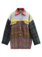 Rave Review - Dottie Tartan Upcycled-wool Jacket - Womens - Multi
