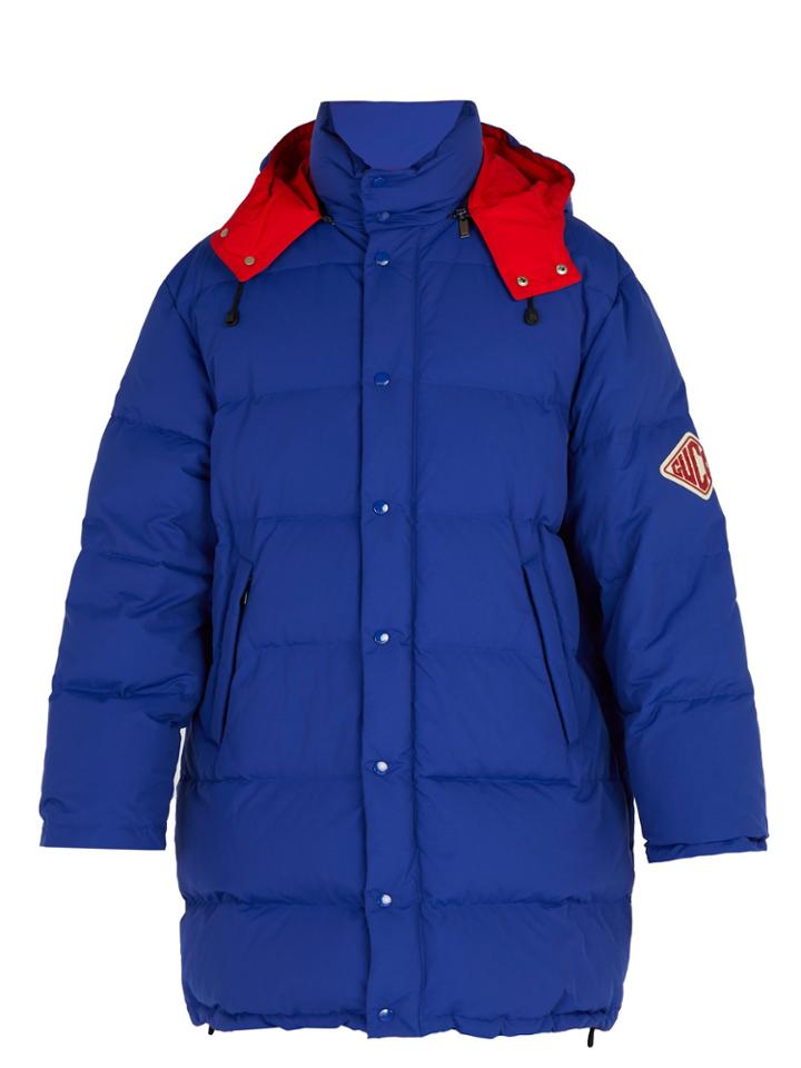 Gucci Game-patch Nylon Hooded Jacket