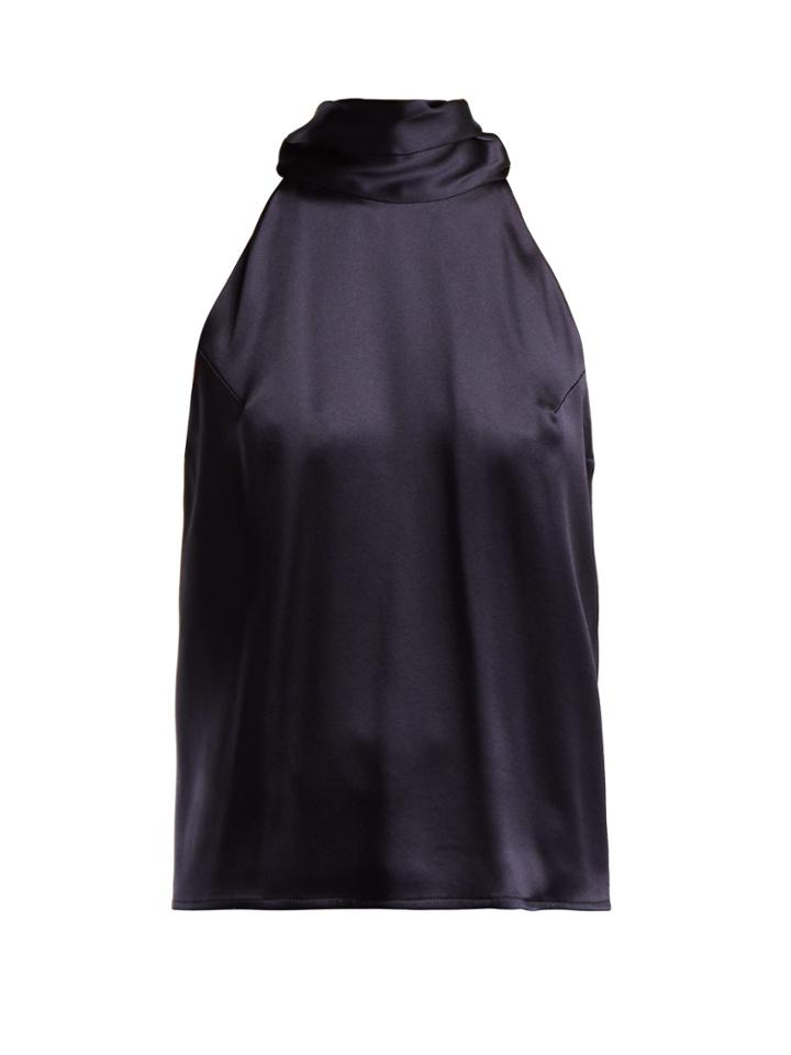 Galvan Halterneck Silk Top