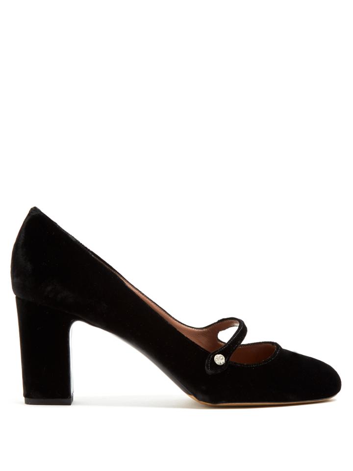 Tabitha Simmons Kira Velvet Mary-jane Pumps