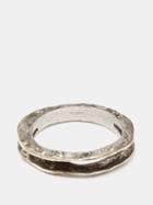 Saint Laurent - Hammered Metal Bangle - Womens - Silver