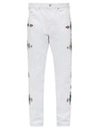 Matchesfashion.com Isabel Marant - Jasper Navajo Straight Leg Jeans - Mens - White