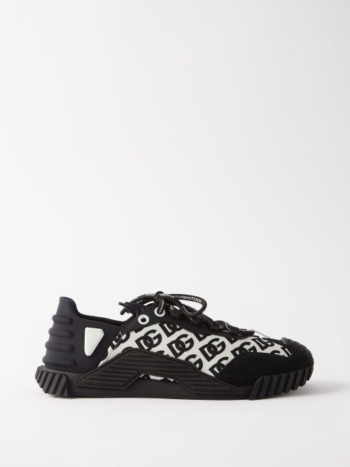 Dolce & Gabbana - Ns1 Logo-print Trainers - Mens - Black White