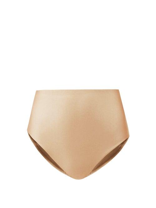 Matchesfashion.com Jade Swim - Bound High-rise Metallic Bikini Briefs - Womens - Light Grey