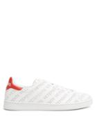 Matchesfashion.com Vetements - Low Top Perforated Leather Trainers - Womens - Red White