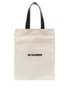 Matchesfashion.com Jil Sander - Logo Print Canvas Tote Bag - Mens - Beige