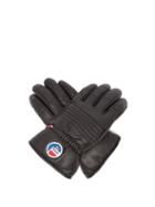 Matchesfashion.com Fusalp - Leather Ski Gloves - Mens - Black White