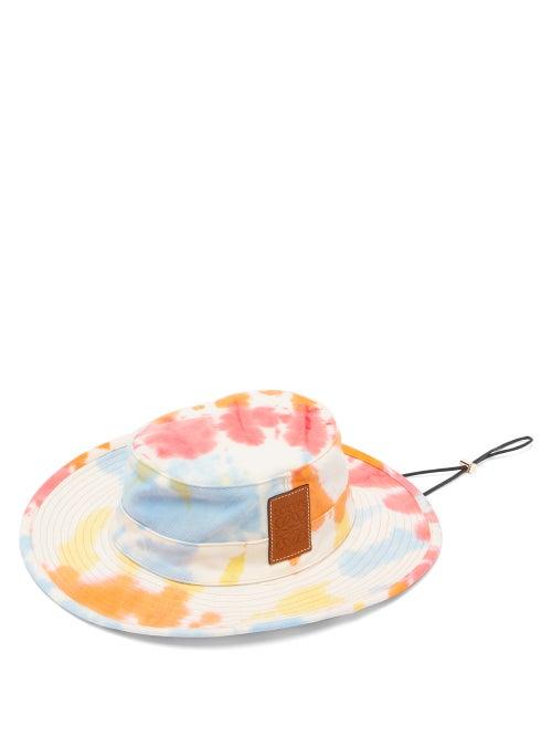 Matchesfashion.com Loewe Paula's Ibiza - Explorer Tie-dyed Bucket Hat - Womens - Blue Multi