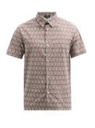 Matchesfashion.com A.p.c. - Leandre Short-sleeved Paisley-print Poplin Shirt - Mens - Brown