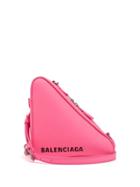 Matchesfashion.com Balenciaga - Triangle Pochette S Leather Bag - Womens - Pink