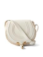 Chlo - Marcie Mini Leather And Macram Cross-body Bag - Womens - White