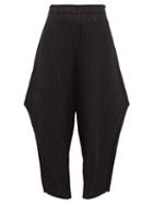 Matchesfashion.com Pleats Please Issey Miyake - Structured Pleated Trousers - Womens - Black