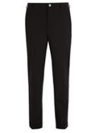 Matchesfashion.com Prada - Slim Leg Wool Blend Trousers - Mens - Black