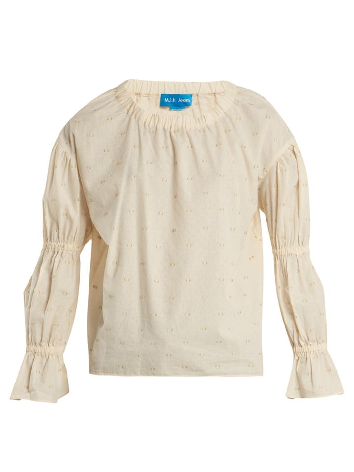 M.i.h Jeans Bubble Fil Coup Cotton-blend Top