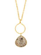 Matchesfashion.com Sylvia Toledano - Rose-cut Pyrite Pendant Necklace - Womens - Gold