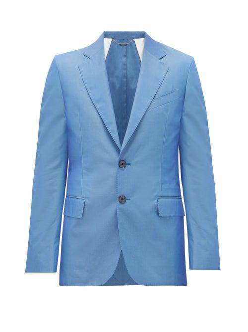 Matchesfashion.com Givenchy - Cotton-blend Blazer - Mens - Blue