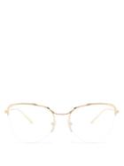 Matchesfashion.com Prada Eyewear - Cat Eye Glasses - Womens - Gold