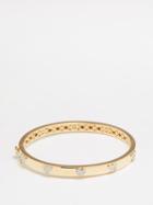 Sydney Evan - Heart Diamond & 14kt Gold Bangle - Womens - Gold Multi