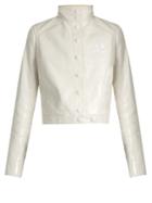 Courrèges Stand-collar Patent Faux-leather Jacket