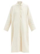 Matchesfashion.com Lauren Manoogian - Dormer Peter Pan-collar Linen-blend Shirtdress - Womens - Cream