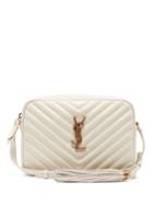 Matchesfashion.com Saint Laurent - Lou Quilted Leather Cross Body Bag - Womens - White