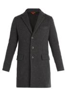 Matchesfashion.com Barena Venezia - Borella Single Breasted Wool Blend Overcoat - Mens - Grey