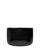 Matchesfashion.com A.p.c. - Sarah Crocodile-effect Leather Pouch - Womens - Black