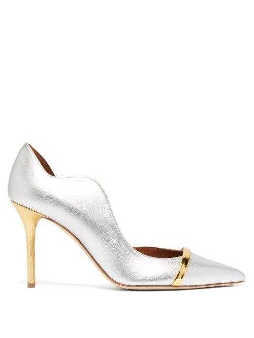 Matchesfashion.com Malone Souliers - Morrisey Leather Pumps - Womens - Silver
