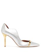 Matchesfashion.com Malone Souliers - Morrisey Leather Pumps - Womens - Silver