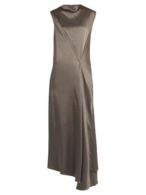Raey Stitch-front Satin Maxi Dress