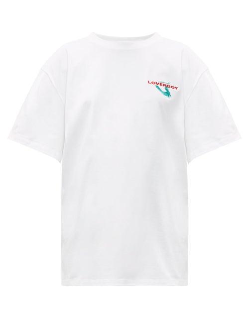 Matchesfashion.com Charles Jeffrey Loverboy - Art Gallery Cotton T Shirt - Womens - White