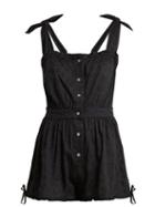 Matchesfashion.com Wiggy Kit - Cotton Jacquard Playsuit - Womens - Black