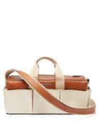 Mens Bags Jacquemus - Bricolo Leather And Canvas Holdall - Mens - Brown