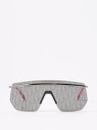 Dior - Diormotion M1 Shield Metal Sunglasses - Mens - Black Grey