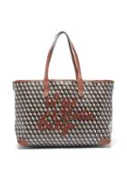 Matchesfashion.com Anya Hindmarch - I Am A Plastic Bag Small Recycled-canvas Tote Bag - Womens - Tan Multi
