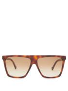 Ladies Accessories Loewe - D-frame Tortoiseshell-acetate Sunglasses - Womens - Tortoiseshell